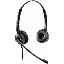 Гарнитура VT VT6200-D чёрный-серебристый, проводная, USB