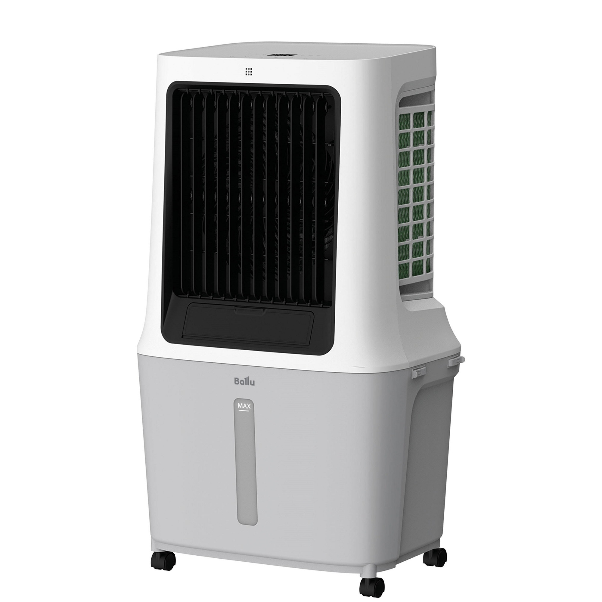 Охладитель воздуха Ballu Cyclone BCOOL-30L CL белый/серый, 70 м², 30 л, испарительное охлаждение, производительность 1800 м³/ч, таймер