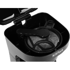 Кофеварка капельная Kitfort KT-764 черный, исп. кофе - молотый, 0.3 л, 450 Вт