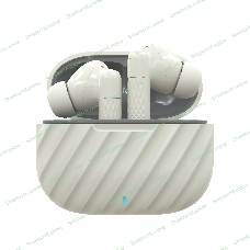 Наушники TWS More choice БВ37 белый/серый, внутриканальные, Bluetooth, сенсорное управление, до 4 ч