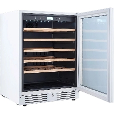 Винный шкаф встраиваемый Cellar Private CP051-1TWH белый, 136 л, 1 отсек, 51 бут.