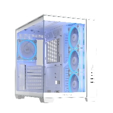 Корпус ASUS A32 Plus, Midi-Tower, белый, 4 x 120 мм
