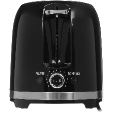 Тостер Centek СТ-1432 черный/стальной, 850 Вт, 2 слота