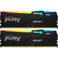 Оперативная память Kingston Fury Beast AMD, DDR5, 64Gb (2x32 Gb), 6000 MHz, CL36, радиатор, черный