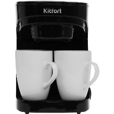 Кофеварка капельная Kitfort KT-764 черный, исп. кофе - молотый, 0.3 л, 450 Вт