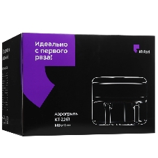 Аэрогриль Kitfort КТ-2261 черный, 2700 Вт, 8.2 л, сенсор, 8 программ
