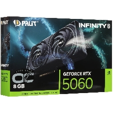 Видеокарта Palit NVIDIA GeForce RTX 5060 INFINITY 2 OC , 8 ГБ GDDR7, 128 бит, PCI-e 5.0, 1xHDMI, 3xDP, 2512 МГц