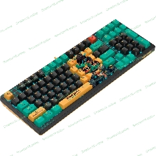 Клавиатура проводная A4Tech Bloody AT98 Renegade USB черный/зеленый