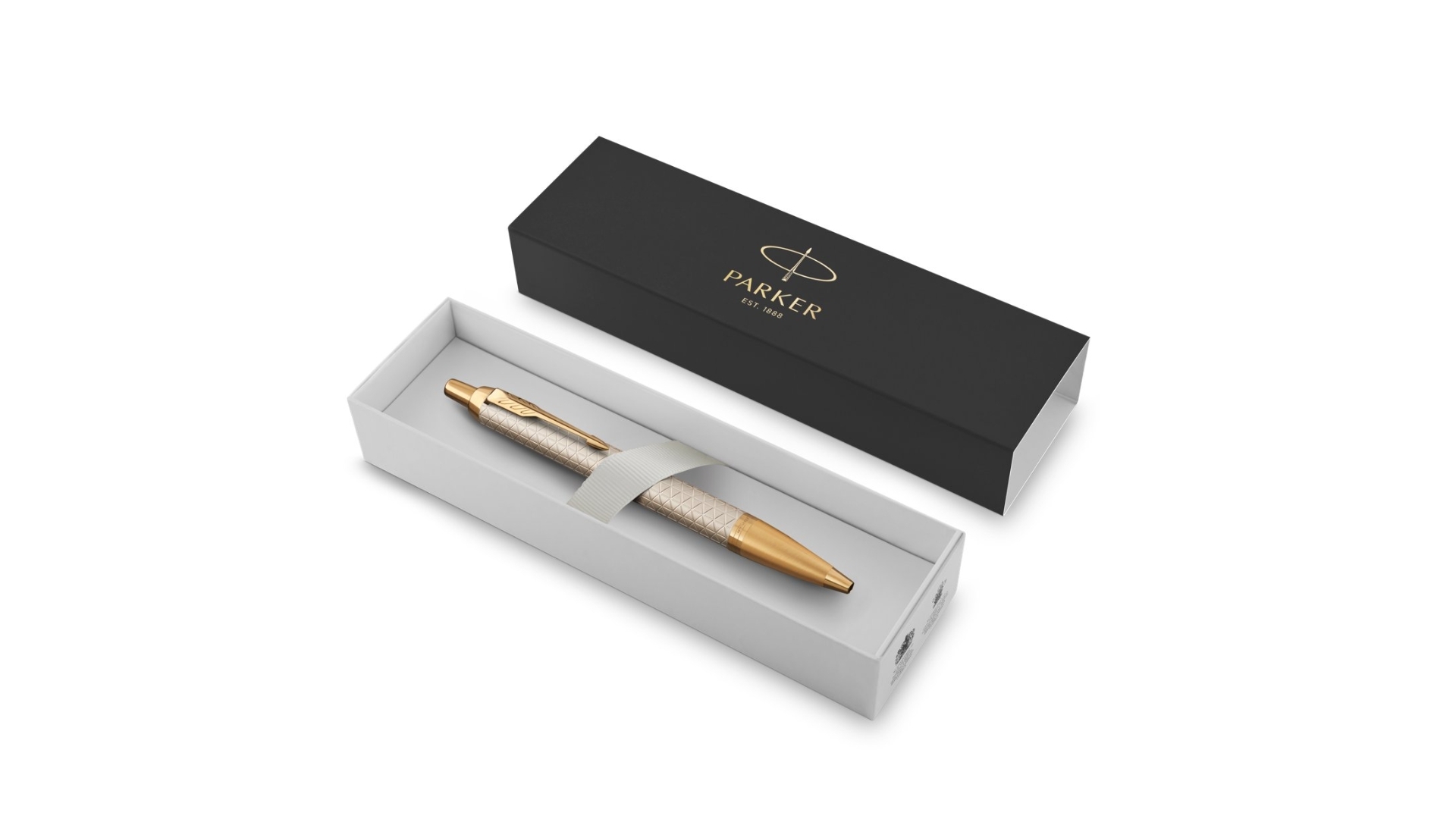 Ручка шариковая Parker IM Premium K323 (CW1931687) Grey GT, M, синие чернила, подарочная коробка