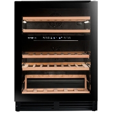 Шкаф винный Avintage AVU51D82 черный, 145 л, 1 отсек, 44 бут., класс F