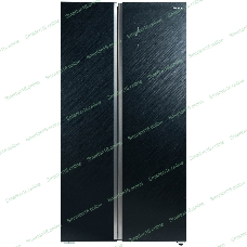 Холодильник Бирюса SBS 541 TBG текстурированное черное стекло двухкамерный 343/198 л морозилка слева, NoFrost, Side-by-side