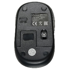 Мышь беспроводная Oklick 665MW черный/красный, 1000 dpi, радиоканал, USB, кнопки - 3