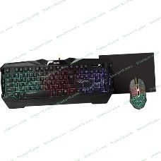 Комплект клавиатура+мышь Qumo Solaris проводной, USB, 2200 DPI, чёрный