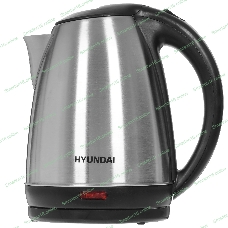 Чайник электрический Hyundai HYK-S1030 1.7 л, 2200 Вт, серебристый матовый/черный (корпус: металл)