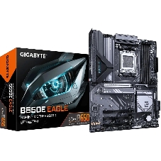 Материнская плата Gigabyte B650E EAGLE, AM5, AMD B650E, 4xDDR5, 4xSATA, 3xM.2, 1xPCIe 5.0 x16, 1xPCIe 4.0 x16, 2xPCIe 3.0 x16, 1xHDMI, 1xDP, 1x2.5Gb LAN, 1xUSB-C 5Gbps, 2xUSB-A 10Gbps, 2xUSB-A 5Gbps, 4xUSB-A 2.0, 1xPS/2, 3x3.5 мм, 7.1, ATX