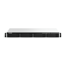 Сетевое хранилище SMB QNAP TS-464eU-8G NAS 4 HDD trays, rackmount 1U, 1 PSU. 4-core Intel Celeron N5105/N5095 2.0-2.9 GHz, 8 Gb RAM, 2x2.5GbE, 2xUSB 3.2 Gen 2 (10Gbps), 2xUSB 2.0, 1xHDMI, 2xM.2 PCIe Gen 3 x1 slots, W/o rail kit RAIL-B02