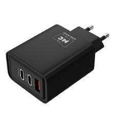 Сетевое зарядное устройство MORE CHOICE NC90 1USB+2Type-C 3.0A PD 45W, черный