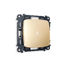 Комплект механизма 1-кл проходного выключателя с подсветкой 5600K OMEGA Шампань QUANT (OP6020, VM105, G25W) MO602035 Комплект механизма 1-кл проходного выключателя с подсветкой 5600K OMEGA Шампань QUANT (OP6020, VM105, G25W) MO602035