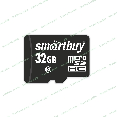 Флеш карта Micro SDHC 32Gb Smartbuy Class 10, адаптер в комплектеLE