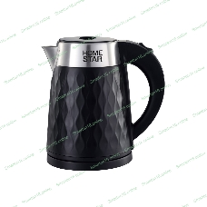 Чайник электрический Homestar HS-1021 1500 Вт, 1.7 л, нержавейка+пластик, черный, двойной корпус
