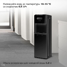 Кулер Starwind SW-1012EB напольный, электронный, черный