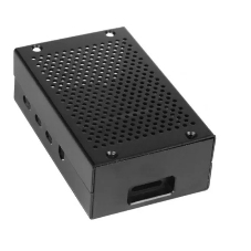 Корпус перфорированный Qumo, Aluminum Case, Raspberry Pi 4B, черный(RS026)