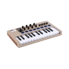 Клавиатура MIDI 231508 Arturia MiniLAB 3 Champagne 25 клавиш, 8 энкодеров, 8 RGb пэдов, 8 фейдеров, дисплей, сенсорные регуляторы Pitch/Modulation, MIDI-выход, 1/4