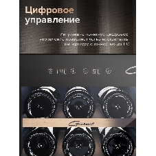 Винный шкаф Libhof GMD-15 черный, 50 л, 2 отсека, 15 бут., класс A