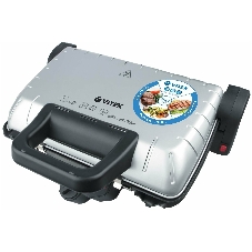 Гриль-пресс электрический Vitek VT-2633 (SR) серебро/черный