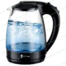 Чайник электрический LEONORD LE-1514 1,7 л, 2200 Вт, стекло/пластик, черный