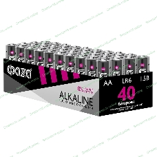 Элемент питания щелочной LR6 Alkaline Pack-40 (уп.40шт) ФАZА 5023017, 1.5 В
