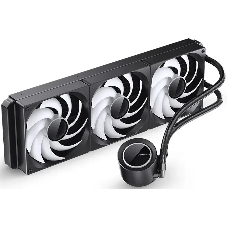 Система жидкостного охлаждения Jonsbo TG-420 ARGB Black, 420 мм, 3x140 мм, 800-1800 об/мин, 20.3-36.2 дБ, 4-pin PWM, 300 Вт, ARGB, черный