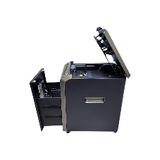 Шредер Office Kit SA200С 3,8x10 черный/серый с автоподачей (секр.P-4) фрагменты 220лист. 40лтр. скобы пл.карты