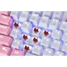 Клавиатура Defender REDRAGON HADES проводная USB бело-розовая