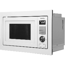 Встраиваемая микроволновая печь Domfy DM2540BW WG белый, 25 л, 900 Вт, переключатели - кнопки/поворотный мехинизм