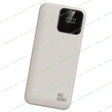 Портативный аккумулятор Aksberry (6900286030019) E200 Boosti быстрая зарядка PD22.5W/QC22.5W с дисплеем 20000 mAh, белый