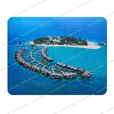 Коврик для мыши Buro BU-M10020 рисунок/тропический отель