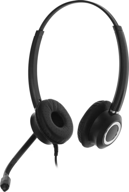 Гарнитура VT VT6200-D чёрный-серебристый, проводная, USB