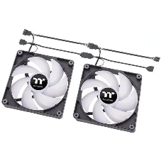 Вентилятор для корпуса Thermaltake CT120 Sync ARGb 120х120x25 черный 4-pin 25.8дБ (упак.:2шт) (CL-F149-PL12SW-A) Ret