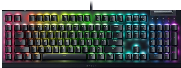 Клавиатура Razer BlackWidow V4 X Green Switch проводная, USB Type-A, чёрный (РУ раскладка)