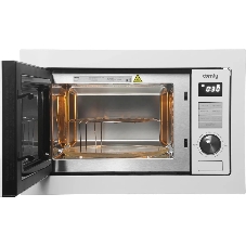 Встраиваемая микроволновая печь Domfy DM2540BW WG белый, 25 л, 900 Вт, переключатели - кнопки/поворотный мехинизм