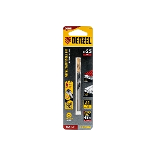 Сверло спиральное по металлу Denzel 5,5 x 93мм, Р6М5, Golden Tip, многогранная заточка
