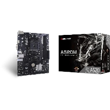 Материнская плата Biostar A520MHP 2.0, AM4, AMD A520, 2xDDR4, 4xSATA, 1xM.2, 1xPCIe 3.0 x16, 2xPCIe 3.0 x1, 1xVGA, 1xHDMI, 1x1Gb LAN, 2xUSB-A 5Gbps, 4xUSB-A 2.0, 3x3.5 мм, 7.1, mATX