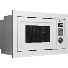 Встраиваемая микроволновая печь Domfy DM2540BW WG белый, 25 л, 900 Вт, переключатели - кнопки/поворотный мехинизм