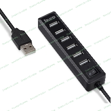 USB-концентратор Buro BU-HUB7-1.0-U2.0, USB 2.0, USB 7 портов, USB