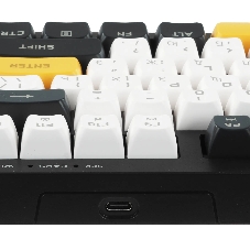 Клавиатура проводная Ritmix RKB-587BL синий-белый-оранжевый