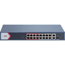 Коммутатор iFLOW F-SW-EM418POE-VM/L, 16×100 Мбит/с PoE + 2×1 Гбит/с Комбо (RJ45/SFP), настраиваемый