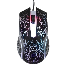 Мышь проводная Oklick 395M SHADOW черный, 1500 dpi, USB, кнопки - 3