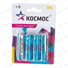 Элемент питания Космос алкалиновый AA/LR06 BP-8 (блист.8шт)