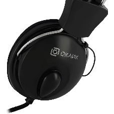 Проводные наушники Oklick HS-M200 черный, накладные, Jack 3.5 мм